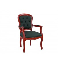 Masifart Anatomia Berjer Kapitoneli Klasik Ofis bekleme Koltuğu Kahve-Kiraz